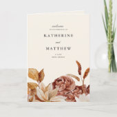 秋エレガントフローラアース結婚ーズの儀式 プログラム (正面)