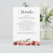 秋エレガントフローラパンプキ結婚ン詳細 エンクロージャーカード (スタンド正面)