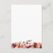 秋エレガントフローラパンプキ結婚ン詳細 エンクロージャーカード (裏面)