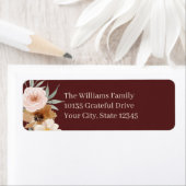 秋エレガントフローラブガンディ ラベル (インサイチュ)