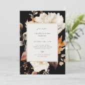 秋エレガントフローラ感謝祭ディナーパーティー 招待状 (スタンド正面)