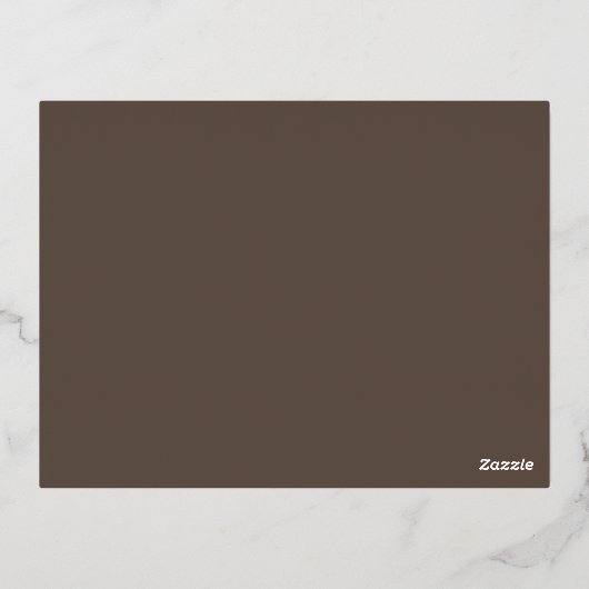 秋エレガントフローラ感謝祭ディナー金ゴールド 箔招待状ポストカード (裏面)