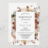 秋エレガントフローラ誕生会 招待状 (正面/裏面)