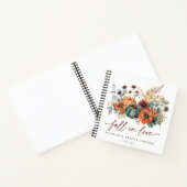 秋エレガントブライダルシャワーゲストブック ノートブック (内部)