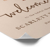 秋エレガントブライダルシャワー ポスター (角)