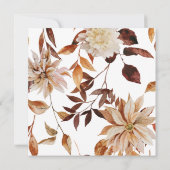 秋エレガントブライダルシャワー 招待状 (裏面)