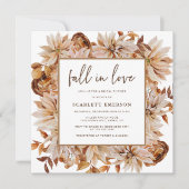 秋エレガントブライダルシャワー 招待状 (正面)