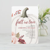 秋エレガントブライダルシャワー 招待状 (スタンド正面)