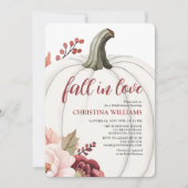 秋エレガントブライダルシャワー 招待状 (正面)