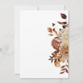 秋エレガントブライダルブランチ 招待状 (裏面)