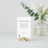 秋エレガントベビーシャワーおむつラッフルチケット エンクロージャーカード (スタンド正面)