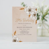 秋エレガントボホシックフローラ27thバースデーパーティー 招待状 (スタンド正面)