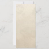 秋エレガントミニマル結婚リストワイルドフラワー (裏面)