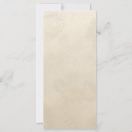 秋エレガントミニマル結婚リストワイルドフラワー (裏面)