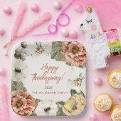 秋エレガントムームフローラ感謝祭紙プレート ペーパープレート (パーティー)