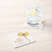 秋エレガントムームフローラ感謝祭 スクエアペーパーコースター (インサイチュ)