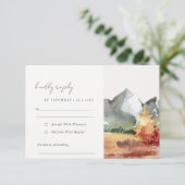 秋エレガントラストオレンジマウンテンツリーズ結婚ズ 出欠カード (スタンド正面)