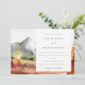 秋エレガントラストオレンジマウンテンツリーズ結婚ズ 招待状 (スタンド正面)