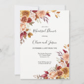秋エレガントリハーサルディナー招待状 招待状 (正面)