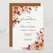 秋エレガントリハーサルディナー招待状 招待状 (正面/裏面)