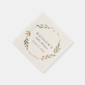 秋エレガントリースベビーシャワー スタンダードカクテルナプキン (角)