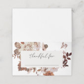 秋エレガント感謝祭の友達ディナー プレイスカード (外部開封)