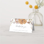 秋エレガント感謝祭の友達ディナー プレイスカード (正面)