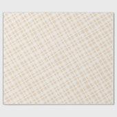 秋エレガント感謝祭プレイド ラッピングペーパー (フラット)