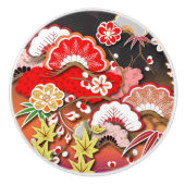 秋エレガント日本のの着物 セラミックノブ (正面)