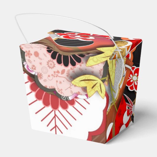秋エレガント日本のの着物 フェイバーボックス (裏面サイド)