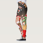 秋エレガント日本のの着物 レギンス (左)