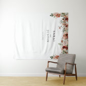 秋エレガント植物学フローラ結婚の背景 タペストリー (インサイチュ(横))