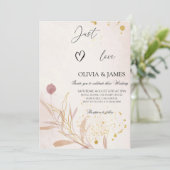 秋エレガント植物学ブライダルシャワーパーティー 招待状 (スタンド正面)