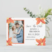 秋エレガント秋の水の色フローラ写真 セーブザデート (スタンド正面)