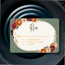 秋エレガント秋オレンジセージフローラ結婚ズ