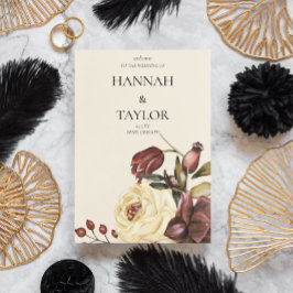 秋エレガント秋フローラ結婚式 プログラム