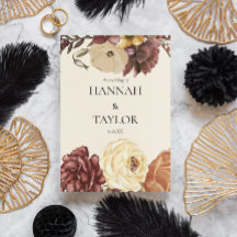 秋エレガント秋フローラ結婚式