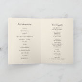 秋エレガント秋フローラ結婚式 プログラム (内部)