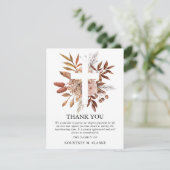 秋エレガント秋開花聖十字葬儀 サンキューカード (スタンド正面)