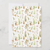 秋エレガント素朴林秋の結婚式 招待状 (裏面)