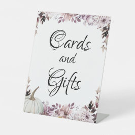 秋エレガント紫 台座サイン