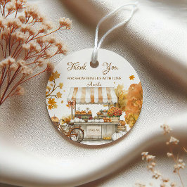 秋エレガント農家市場ベビーシャワーありがとう フェイバータグ