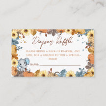 秋エレファントカボチャ赤ちゃんシャワーおむつラッフル