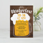 秋オクトーバーフェストビールフェスティバルパーティーバイエルン 招待状 (スタンド正面)
