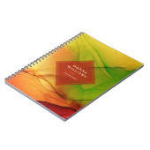 秋オデッセイインクウエル裏地 ノートブック (左側)