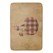 秋オレンジとブラックプライド秋のカボチャ バスマット (正面縦)