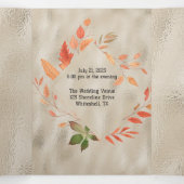 秋オレンジと黄葉色 三つ折り招待状 (内部中)