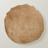 秋オレンジカボチャ及び白黒格子包装体 ラウンドクッション (裏面)