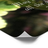 秋オレンジゲラニウム～詩編128:5 ポスター (角)