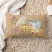 秋オレンジサンクスギビングカボチャ腰枕 ランバークッション (ブランケット)